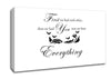 Nursery Quote First We Had Each Other White Canvas Wall Art