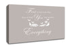 Nursery Quote First We Had Each Other Beige Canvas Wall Art