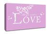 Music Quote All You Need Is Love Pink Canvas Wall Art