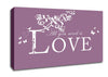 Music Quote All You Need Is Love Dusty Pink Canvas Wall Art