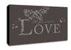 Music Quote All You Need Is Love Chocolate Canvas Wall Art