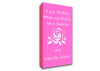 Bathroom Quote If You Dribble Vivid Pink Canvas Wall Art