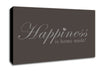 Home Quote Happiness Is Home Made Chocolate Canvas Wall Art