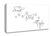 Bathroom Quote Soak Relax Enjoy White Canvas Wall Art