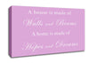 Home Quote Walls n Beams Hopes n Dreams Pink Canvas Wall Art
