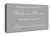 Home Quote Walls n Beams Hopes n Dreams Grey White Canvas Wall Art