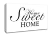 Home Quote Home Sweet Home White Canvas Wall Art