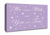 Nursery Quote We Made A Wish And You Came True Lilac Canvas Wall Art