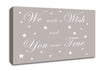 Nursery Quote We Made A Wish And You Came True Beige Canvas Wall Art