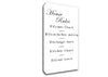 House Rules 2 White Canvas Wall Art