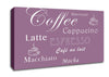 Kitchen Quote Coffee Delight Dusty Pink Canvas Wall Art