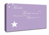 Nursery Quote Twinkle Twinkle Little Star 1 Lilac Canvas Wall Art