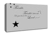 Nursery Quote Twinkle Twinkle Little Star 1 Grey Canvas Wall Art