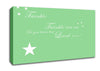 Nursery Quote Twinkle Twinkle Little Star 1 Green Canvas Wall Art