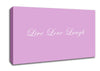 Love Quote Live Love Laugh 2 Pink Canvas Wall Art