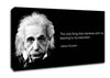 Motivational Quote Albert Einstein Education Canvas Wall Art