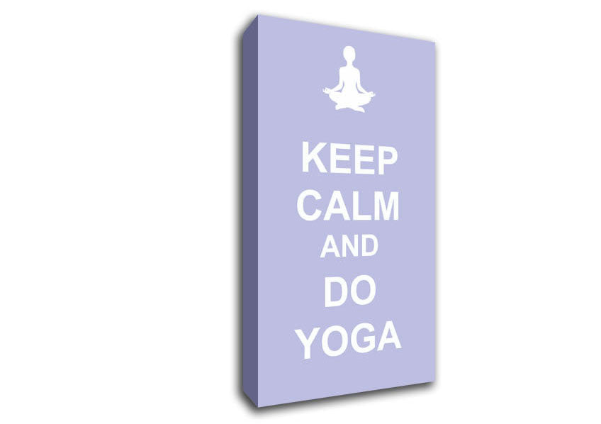 Keep Calm Do Yoga Canvas Wall Art