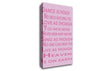 Home Quote Heaven Is On Earth Pink Canvas Wall Art