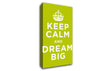 Keep Calm Dream Big Canvas Wall Art