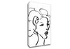 Pretty Lady Sketch Canvas Wall Art