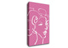 Pretty Lady Sketch Pink Canvas Wall Art