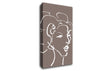 Pretty Lady Sketch Beige Canvas Wall Art
