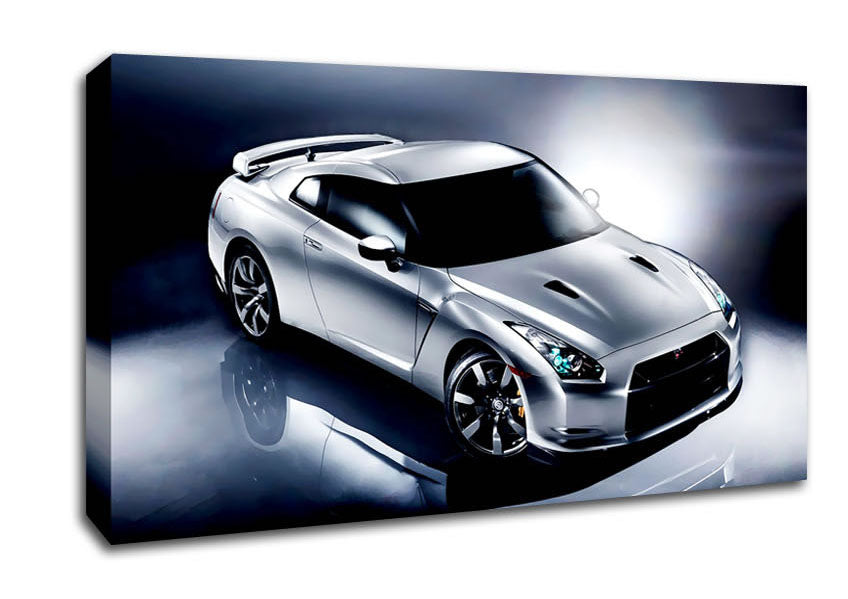 Nissan Skyline Silver Canvas Wall Art