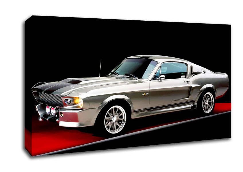 Mustang Shelby Side Profile Canvas Wall Art