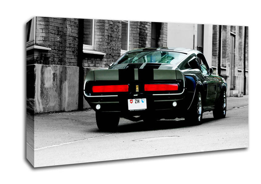 Mustang Shelby Rear Canvas Wall Art