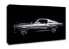 Mustang Fastback Side Profile Canvas Wall Art