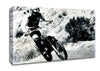 Motorcross Retro Race Canvas Wall Art