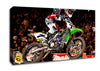 Motorcross James Stewart (Bubba) Canvas Wall Art