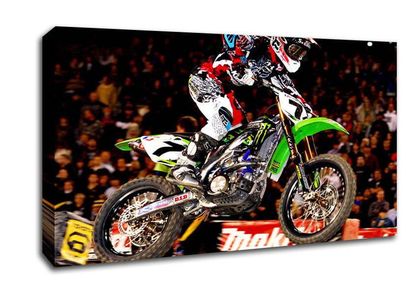 Motorcross James Stewart (Bubba) Canvas Wall Art