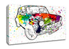 Mini Rainbow Paint Splat Canvas Wall Art