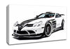 Mercedes Slr Maclaren Canvas Wall Art