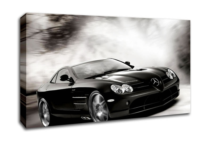 Mercedes Maclaren Black And White Canvas Wall Art