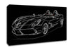 Mercedes Concept Psychedelic Canvas Wall Art