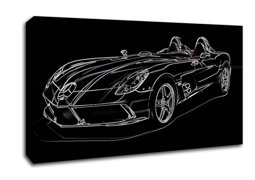 Mercedes Concept Psychedelic Canvas Wall Art
