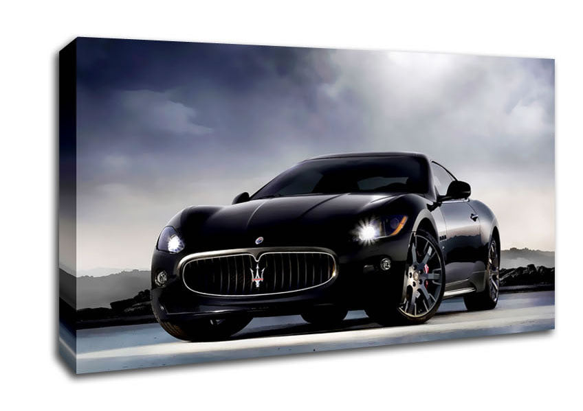 Maserati Black Beauty Canvas Wall Art