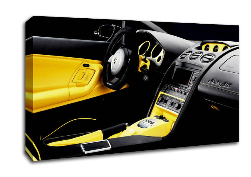Lamborghini Stunning Interior Canvas Wall Art