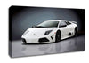 Lamborghini Snow White Canvas Wall Art