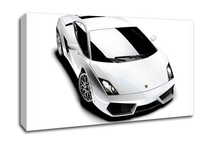Lamborghini From Above Canvas Wall Art