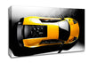 Lamborghini From Above Yellow Canvas Wall Art
