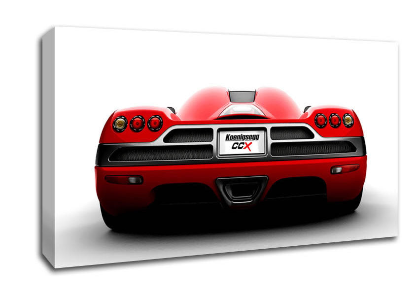 Keonigsegg Super Car Rear Canvas Wall Art