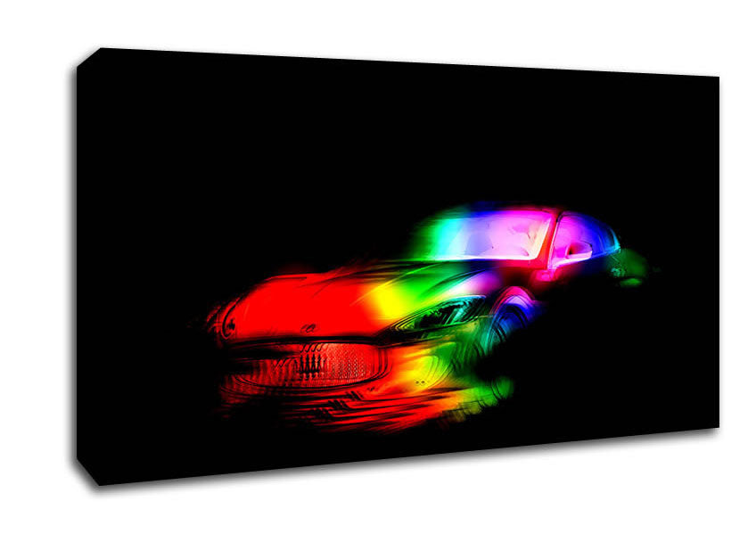Maserati Rainbow Canvas Wall Art