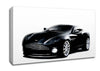 Aston Martin Db9 Black And White Canvas Wall Art