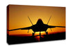 Airoplane At Sunset Canvas Wall Art