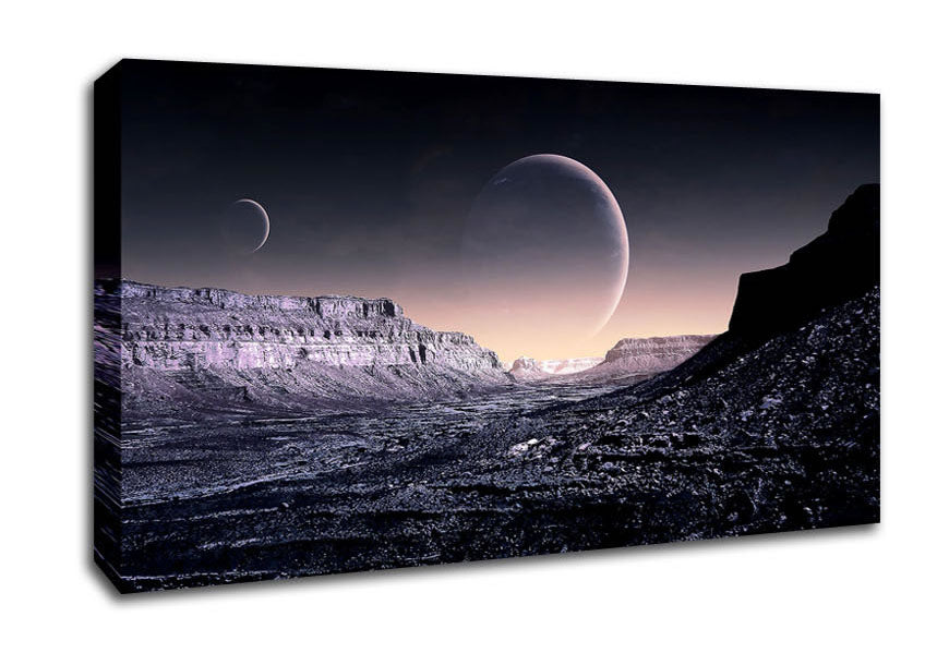 Planes On Sky Fantasy Canvas Wall Art