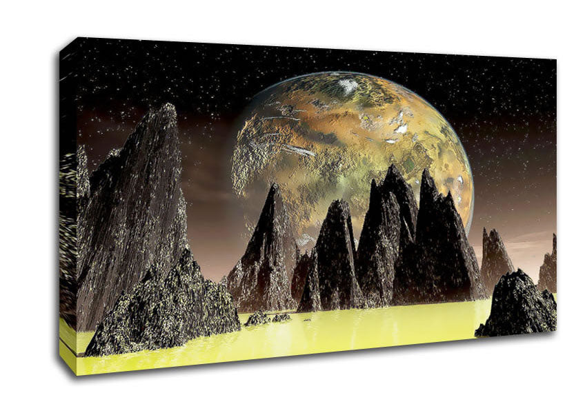 Life On A Distant Planet Canvas Wall Art