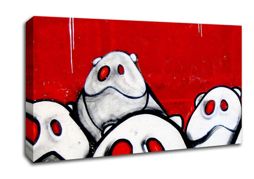 3116-Strange Animals Canvas Wall Art